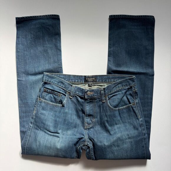 Banana Republic Vintage Straight Men's Denim Blue Jeans Size 33x32 - Picture 1 of 8